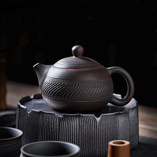 Jianshui Purple Pottery Pot Ceramic Kung Fu Teapot Handmade Teapot Tea Maker Tea Set  Small Teapot Tea Kettle