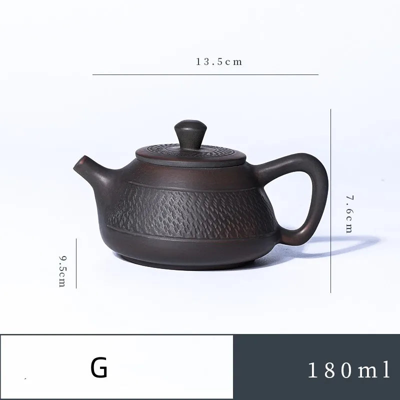 Jianshui Purple Pottery Pot Ceramic Kung Fu Teapot Handmade Teapot Tea Maker Tea Set  Small Teapot Tea Kettle