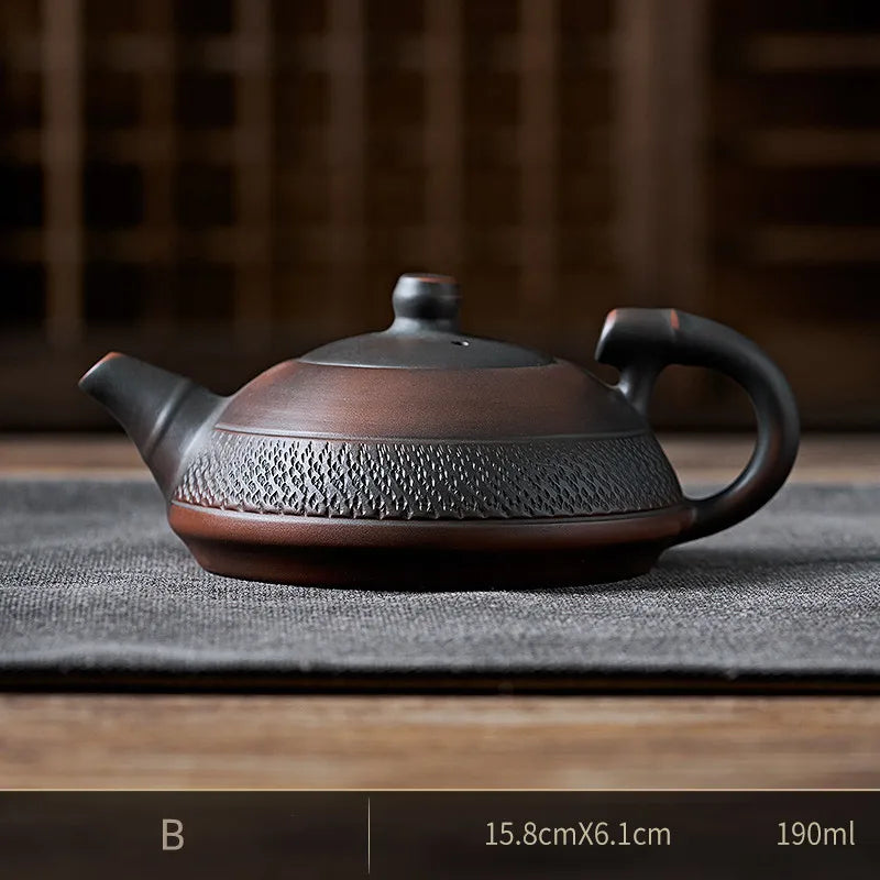 Jianshui Purple Pottery Pot Ceramic Kung Fu Teapot Handmade Teapot Tea Maker Tea Set  Small Teapot Tea Kettle