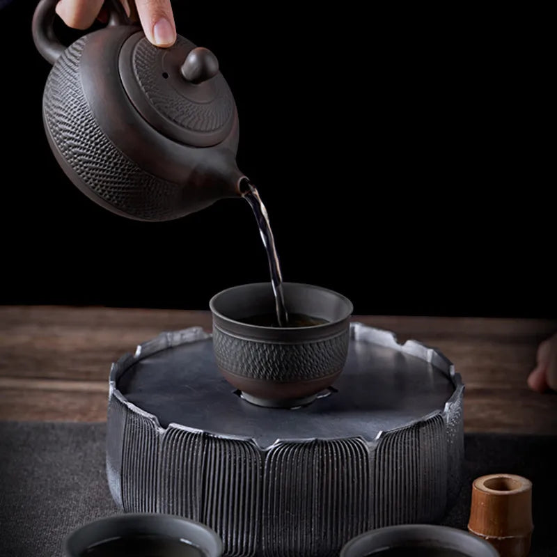 Jianshui Purple Pottery Pot Ceramic Kung Fu Teapot Handmade Teapot Tea Maker Tea Set  Small Teapot Tea Kettle