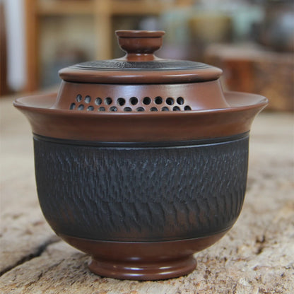 Jianshui-Purple Pottery Tea Pot, Fully Handmade, Hand Grasping Pot, Raw Mineral Clay Material, Chinese Tea Pot