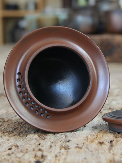 Jianshui-Purple Pottery Tea Pot, Fully Handmade, Hand Grasping Pot, Raw Mineral Clay Material, Chinese Tea Pot