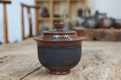 Jianshui-Purple Pottery Tea Pot, Fully Handmade, Hand Grasping Pot, Raw Mineral Clay Material, Chinese Tea Pot