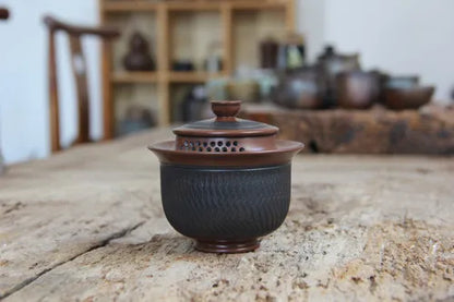 Jianshui-Purple Pottery Tea Pot, Fully Handmade, Hand Grasping Pot, Raw Mineral Clay Material, Chinese Tea Pot