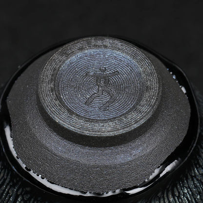 Jianzhan Temmoku Cup Famous Pure Handmade Yinhao Tea Cup Kung Fu Tea Set Master Cup Large Size Bamboo Hat Tea Cup