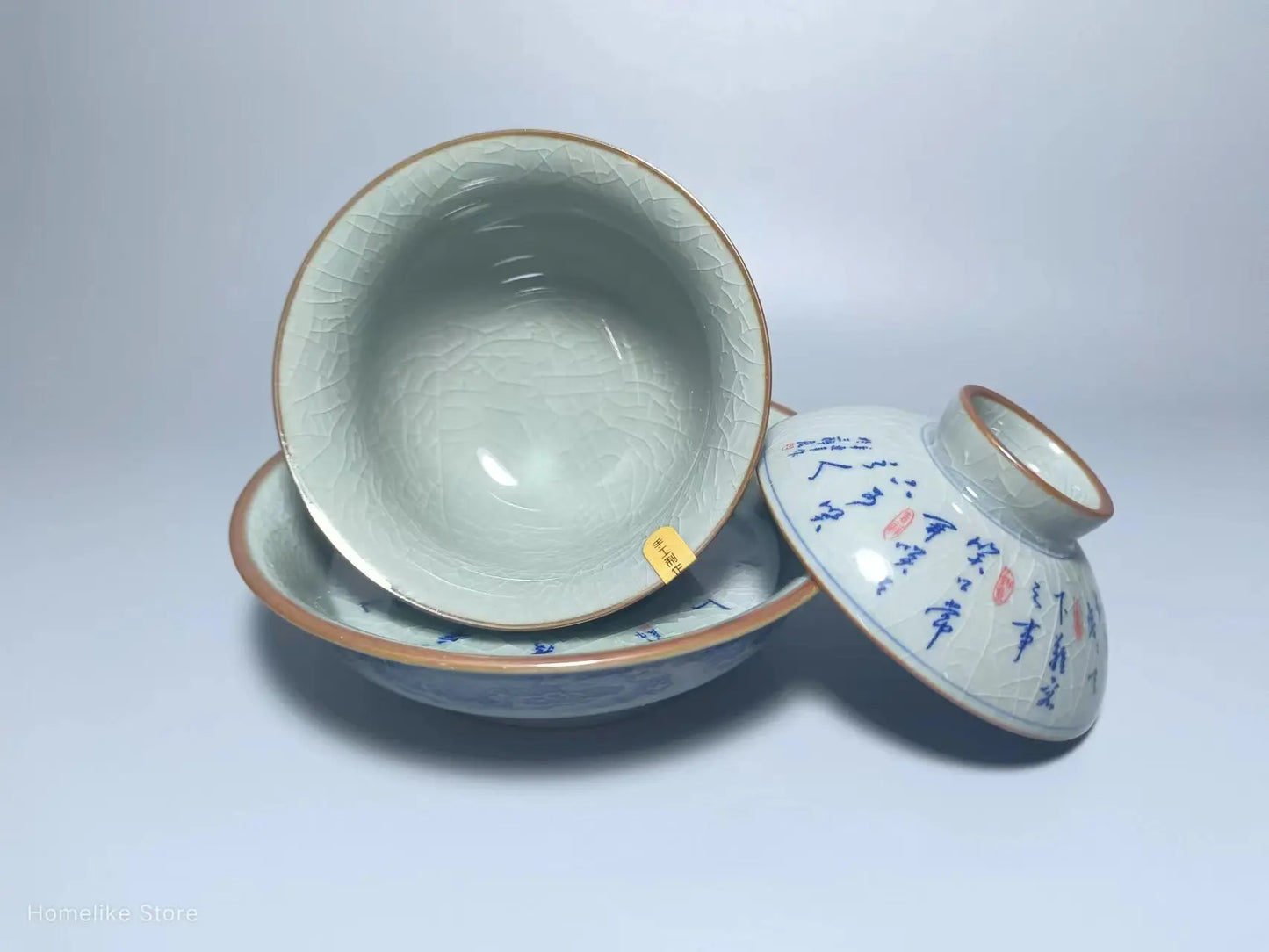 Jing De Zhen Antique Clay Buddhda Gaiwan Opening Pottery Tea Cup Set Teaware Bowl For Tea Ceremony Coffee Mugs River Teacup Zen