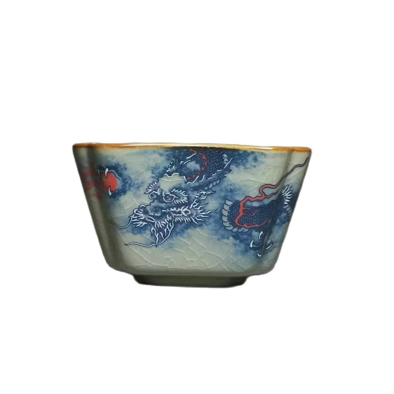 Jing De Zhen Antique Clay Dragon Cups Opening Pottery Tea Cup Set Teaware Bowl For Tea Ceremony Coffee Mugs River Teacup Zen