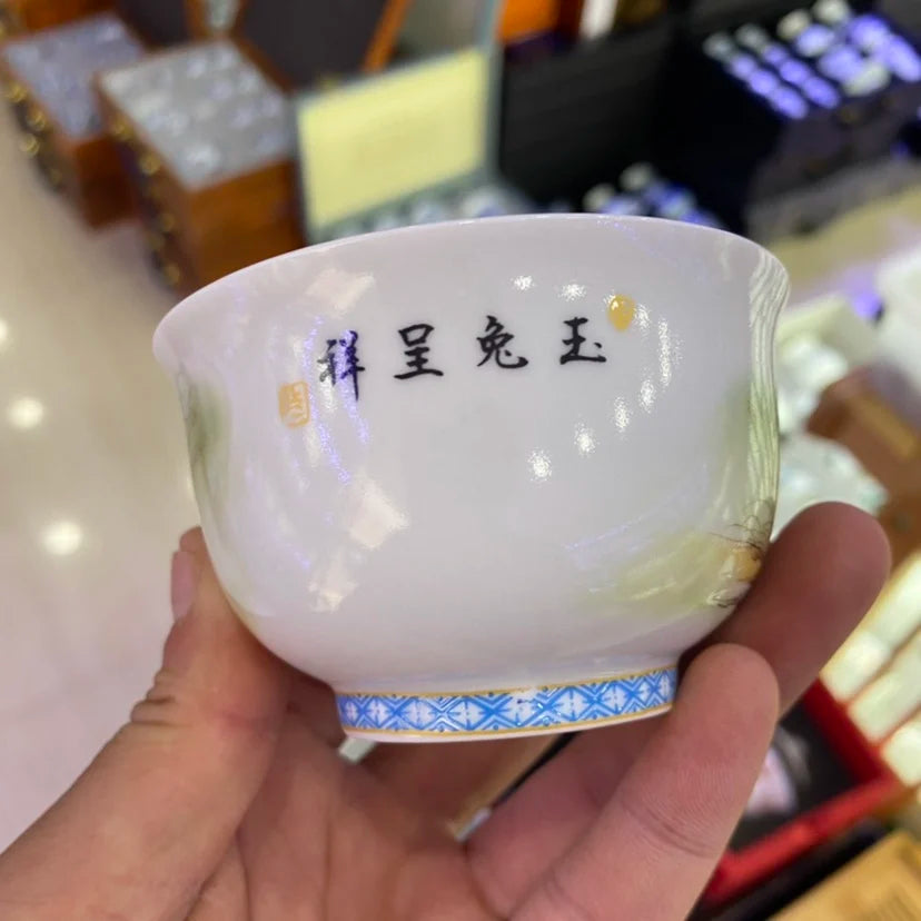 Jing De Zhen Antique Clay Rabbit Puer Cups Tea Cup Set Teaware Bowl For Tea Ceremony Coffee Mugs River Teacup
