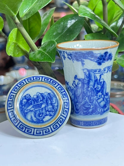 Jing De Zhen Antique Clay Smell Tea Cup Opening Pottery Tea Cup Set Teaware Bowl For Tea Ceremony Coffee Mugs River Teacup Zen