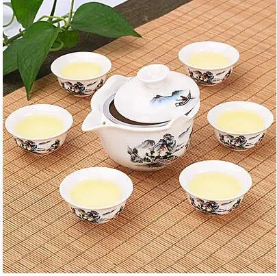Jingdezhen-Anti-scald Large Ceramic Blue and White Porcelain Cover Bowl, Tea Cup, Chinese Tea Set, Jingdezhen Gaiwan, New