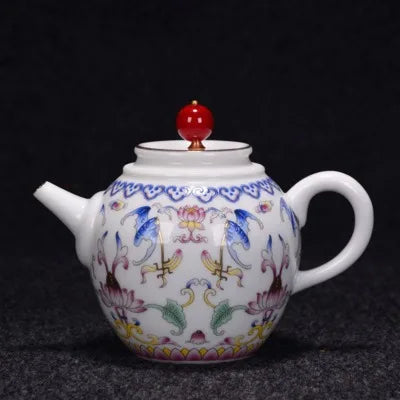 Jingdezhen Ceramic Enamel Gold Teapot Kung Fu Tie Guan Yin Green Tea Set Blue And White Porcelain Home Water Kettle Teaware