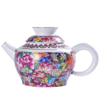 Jingdezhen Ceramic Enamel Gold Teapot Kung Fu Tie Guan Yin Green Tea Set Blue And White Porcelain Home Water Kettle Teaware