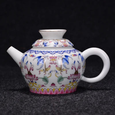 Jingdezhen Ceramic Enamel Gold Teapot Kung Fu Tie Guan Yin Green Tea Set Blue And White Porcelain Home Water Kettle Teaware