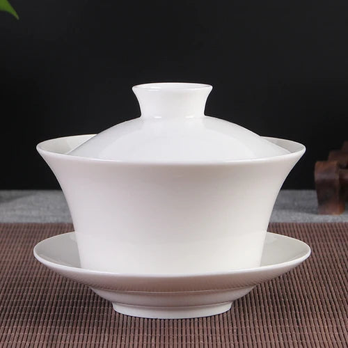 Jingdezhen Ceramic Gaiwan High Quality Sancai Tea Bowl Chinese Traditional Pattern Cover Bowl Blue and White Porcelain Tea Set