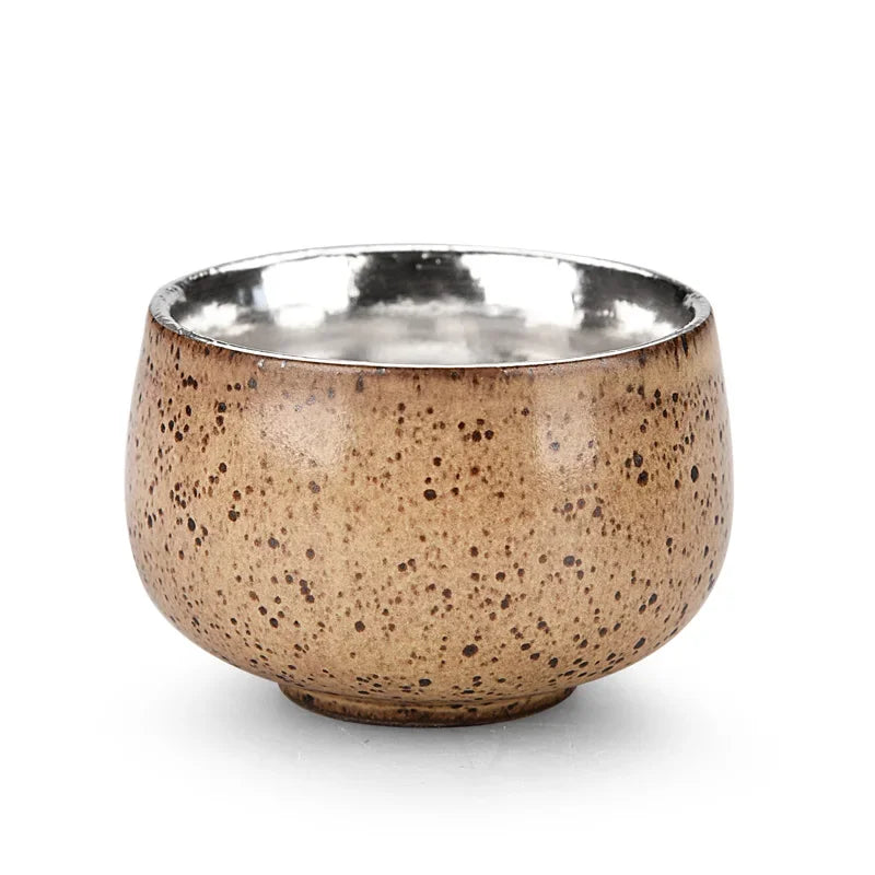 Jingdezhen Ceramic Silver Tea Cup Handmade Silver Master Cup Portable Personal Single Cup Customized Household Teacup Teaware