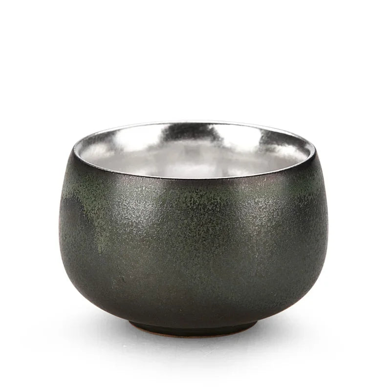 Jingdezhen Ceramic Silver Tea Cup Handmade Silver Master Cup Portable Personal Single Cup Customized Household Teacup Teaware