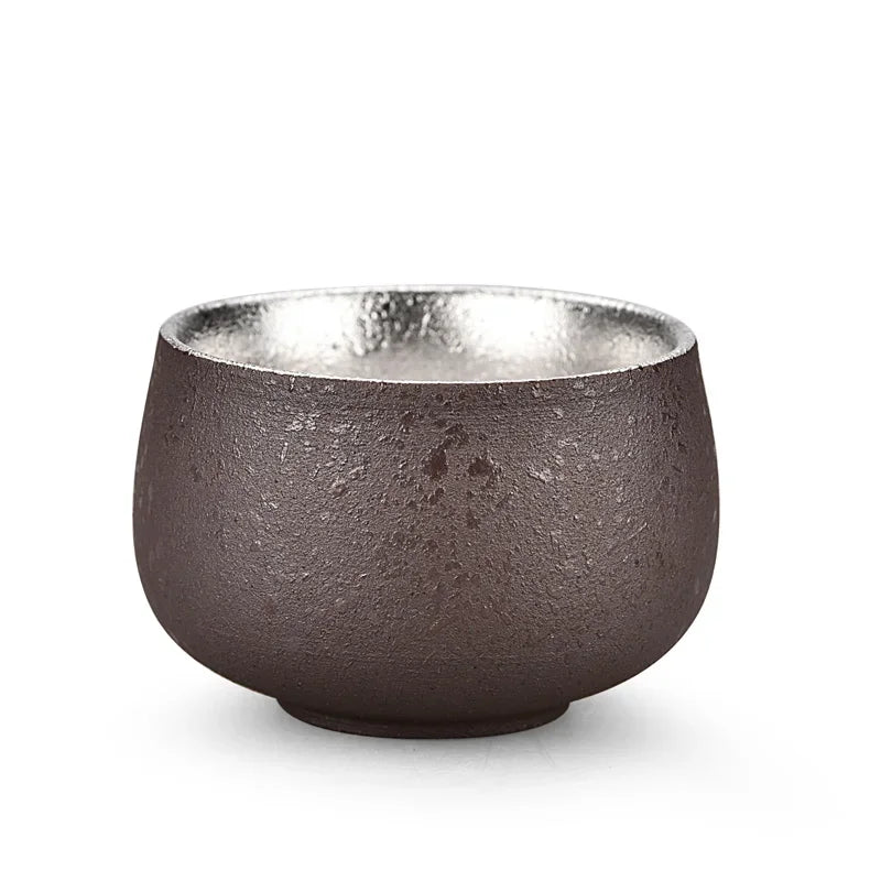 Jingdezhen Ceramic Silver Tea Cup Handmade Silver Master Cup Portable Personal Single Cup Customized Household Teacup Teaware