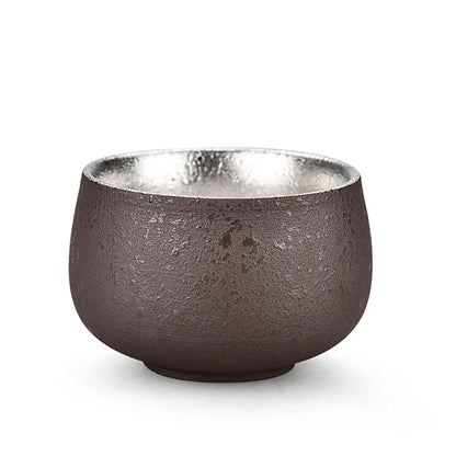 Jingdezhen Ceramic Silver Tea Cup Handmade Silver Master Cup Portable Personal Single Cup Customized Household Teacup Teaware