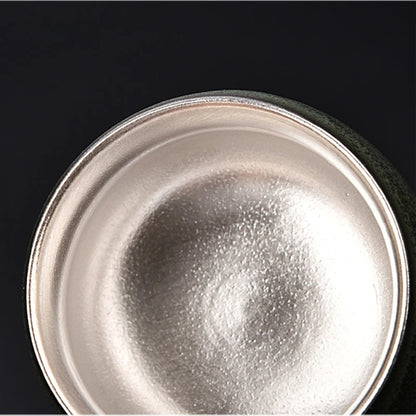 Jingdezhen Ceramic Silver Tea Cup Handmade Silver Master Cup Portable Personal Single Cup Customized Household Teacup Teaware