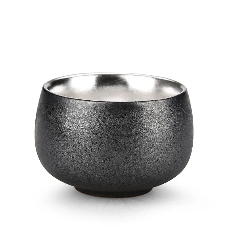Jingdezhen Ceramic Silver Tea Cup Handmade Silver Master Cup Portable Personal Single Cup Customized Household Teacup Teaware