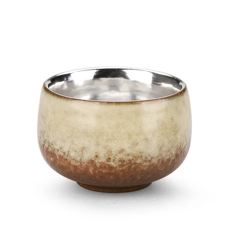 Jingdezhen Ceramic Silver Tea Cup Handmade Silver Master Cup Portable Personal Single Cup Customized Household Teacup Teaware