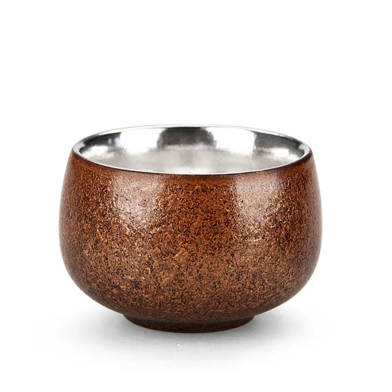 Jingdezhen Ceramic Silver Tea Cup Handmade Silver Master Cup Portable Personal Single Cup Customized Household Teacup Teaware