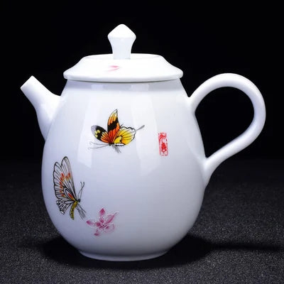 Jingdezhen Ceramic Teapot Celadon Chinese Kungfu Da Hong Pao Green Tea Set Household Handmade Simple Teaware Free Shipping