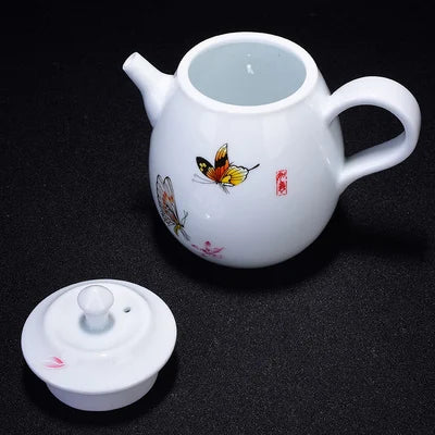 Jingdezhen Ceramic Teapot Celadon Chinese Kungfu Da Hong Pao Green Tea Set Household Handmade Simple Teaware Free Shipping