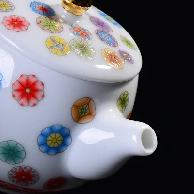 Jingdezhen Ceramic Teapot Small Fresh Single Pot Chinese Kungfu Green Tea Set Machine Blue And White Porcelain Filter Teaware