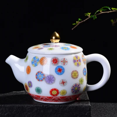 Jingdezhen Ceramic Teapot Small Fresh Single Pot Chinese Kungfu Green Tea Set Machine Blue And White Porcelain Filter Teaware