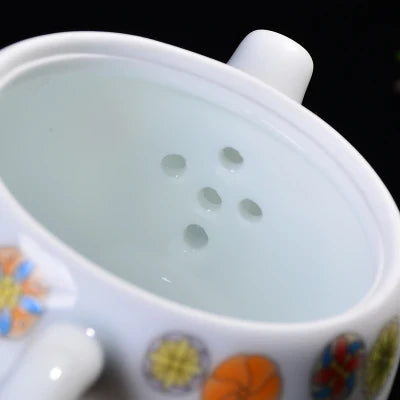 Jingdezhen Ceramic Teapot Small Fresh Single Pot Chinese Kungfu Green Tea Set Machine Blue And White Porcelain Filter Teaware