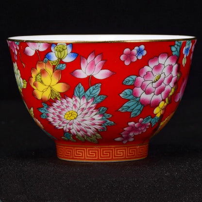 Jingdezhen Ceramic teacup Oolong tea Boutique tea bowl Handmade porcelain Tea set Accessories Master Teacup Personal Single Cup