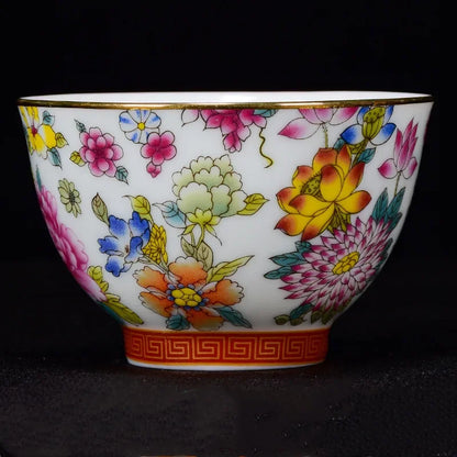 Jingdezhen Ceramic teacup Oolong tea Boutique tea bowl Handmade porcelain Tea set Accessories Master Teacup Personal Single Cup