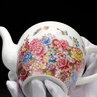 Jingdezhen Enamel Ceramic Teapot Kung Fu Green Tea Set Hand-painted Blue And White Xi Shi pot Porcelain Pastels Teapot Teaware