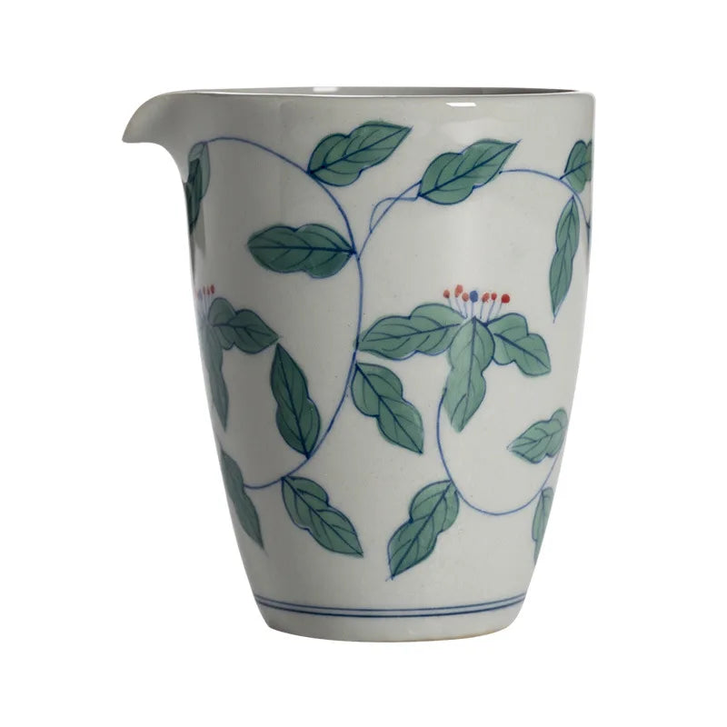 Jingdezhen Hand-Painted Retro Blue and White Pitcher Chinese Stoneware Tea Pitcher Ceramic Tea Set Tea Pot