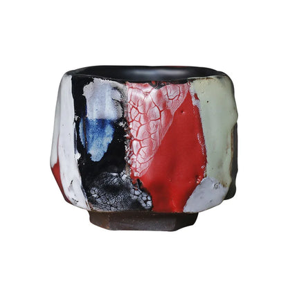 Jingdezhen Handmade Zhiyaki Flambe Tea Cup Porcelain Master Cup Tea Cup Private Single Cup Lettered Cup
