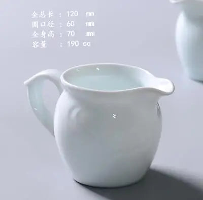 Jingdezhen-Shadow Carved Celadon Sancai Cover Bowl, Kungfu Tea Bowl, Single Gaiwan, Anti Scald Ceramic Tea Cup, Tea Set