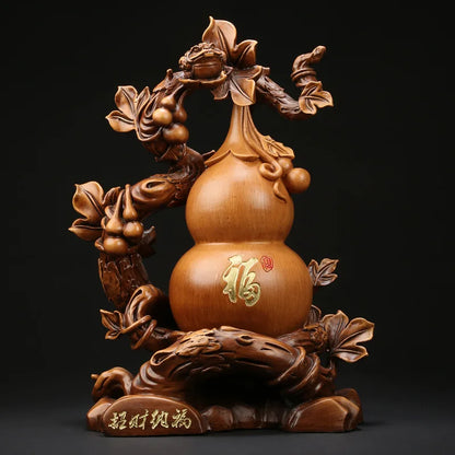 Jishanyuan Wholesale Resin Gourd Ornaments Fulu Double Blessing Gourd Home Shop Desk Office Decoration