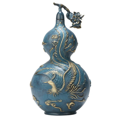 Jishanyuan creative wenwan copper gourd ornaments living room office home decoration factory wholesale 0376