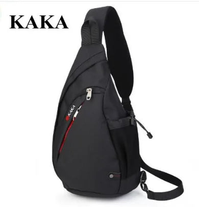 KAKA 17L Canvas Day pack 19L Cross body Back Pack Men's Chest Shoulder Bag Men Messenger Bag shoulder bag men chest pack bag