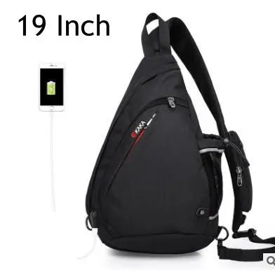 KAKA 17L Canvas Day pack 19L Cross body Back Pack Men's Chest Shoulder Bag Men Messenger Bag shoulder bag men chest pack bag