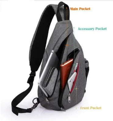 KAKA 17L Canvas Day pack 19L Cross body Back Pack Men's Chest Shoulder Bag Men Messenger Bag shoulder bag men chest pack bag