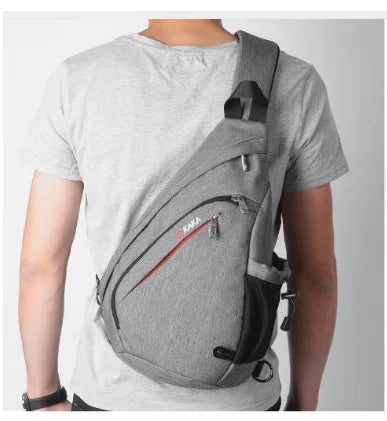 KAKA 17L Canvas Day pack 19L Cross body Back Pack Men's Chest Shoulder Bag Men Messenger Bag shoulder bag men chest pack bag