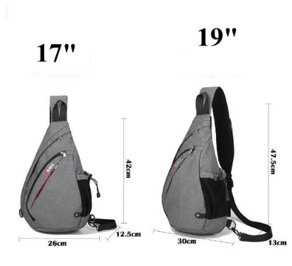 KAKA 17L Canvas Day pack 19L Cross body Back Pack Men's Chest Shoulder Bag Men Messenger Bag shoulder bag men chest pack bag