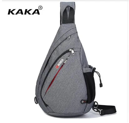 KAKA 17L Canvas Day pack 19L Cross body Back Pack Men's Chest Shoulder Bag Men Messenger Bag shoulder bag men chest pack bag