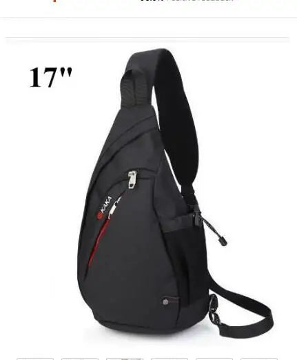 KAKA 17L Canvas Day pack 19L Cross body Back Pack Men's Chest Shoulder Bag Men Messenger Bag shoulder bag men chest pack bag