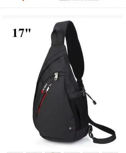 KAKA 17L Canvas Day pack 19L Cross body Back Pack Men's Chest Shoulder Bag Men Messenger Bag shoulder bag men chest pack bag