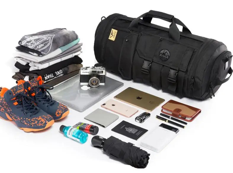 KAKA 45L Large Capacity Men Travel Bags Multifunction Bag Waterproof Travel luggage handbag Men backpack Douse Use Shoulder Bag