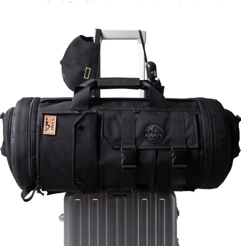 KAKA 45L Large Capacity Men Travel Bags Multifunction Bag Waterproof Travel luggage handbag Men backpack Douse Use Shoulder Bag