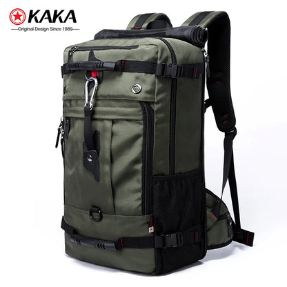 KAKA 50L Waterproof Travel Backpack Men Women Multifunction 17.3 Laptop Backpacks Male outdoor Luggage Bag mochilas Best quality